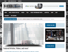 Tablet Screenshot of dieseltrucks.com